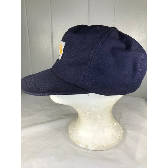 Vintage Carhartt Insulated Winter Hat Ear Flaps Size Medium Made in USA Blue - Picture 4 of 7